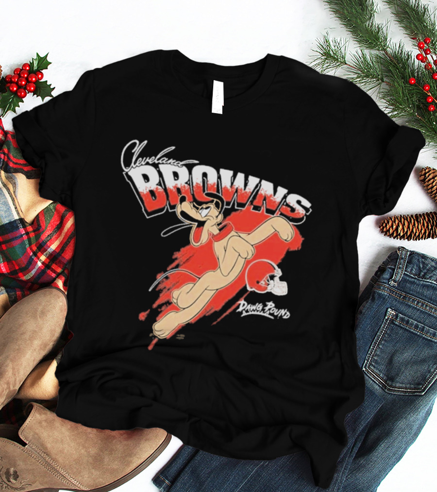 Cleveland Browns Pluto Disney Character Collaboration 2026 T-Shirt