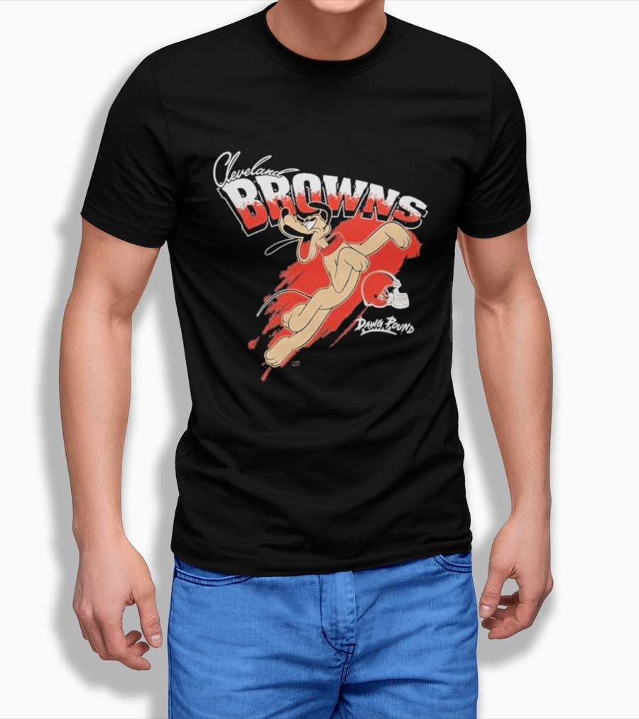 Cleveland Browns Pluto Disney Character Collaboration 2026 T-Shirt