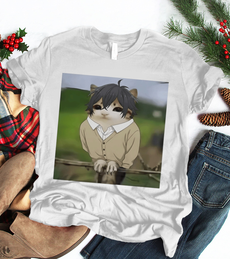 Horimeowls Miyamura Cat Owl Meme Anime Hybrid T-Shirt