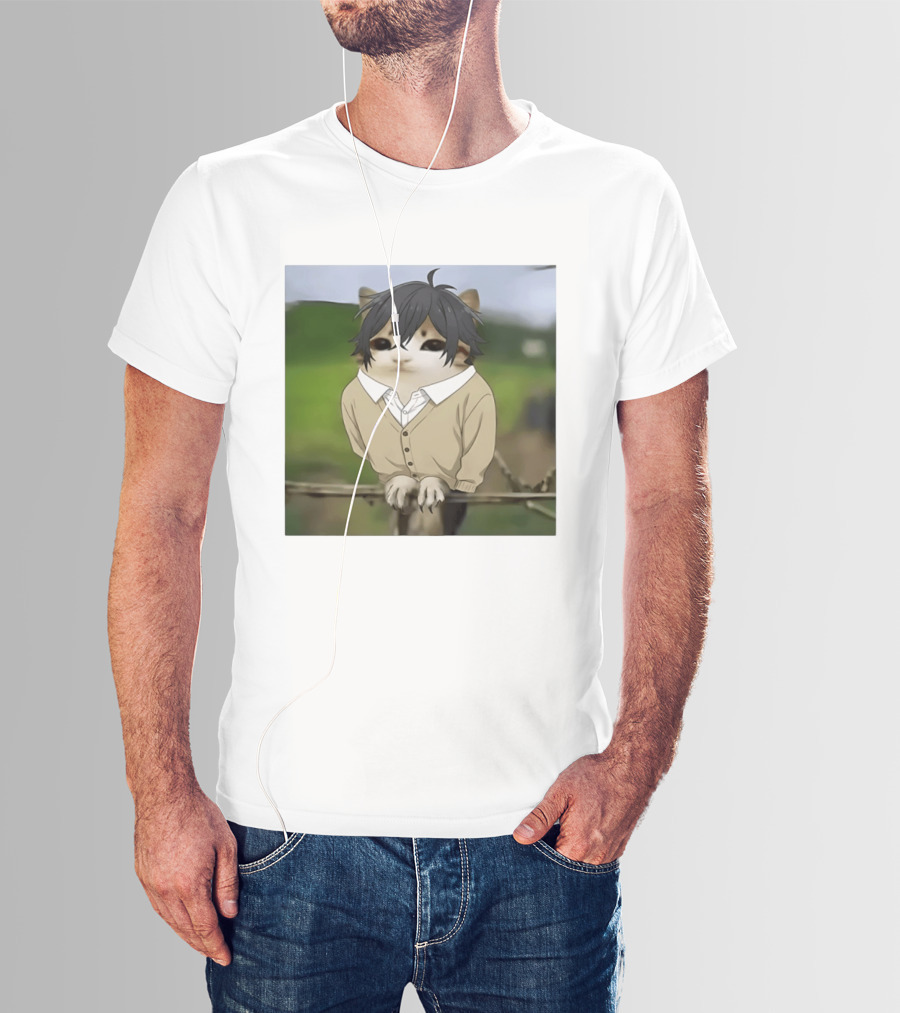 Horimeowls Miyamura Cat Owl Meme Anime Hybrid T-Shirt