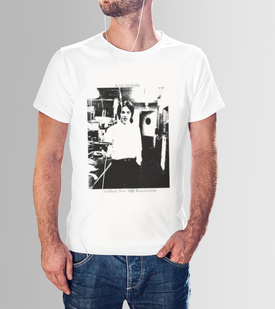 Keith McNally Dead Beat New York Restaurateur Black And White T-Shirt