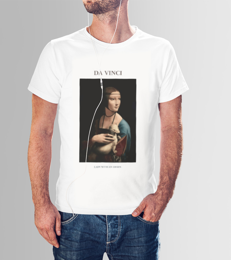 Lady With An Ermine Leonardo Da Vinci Painting Da Vinci T-Shirt