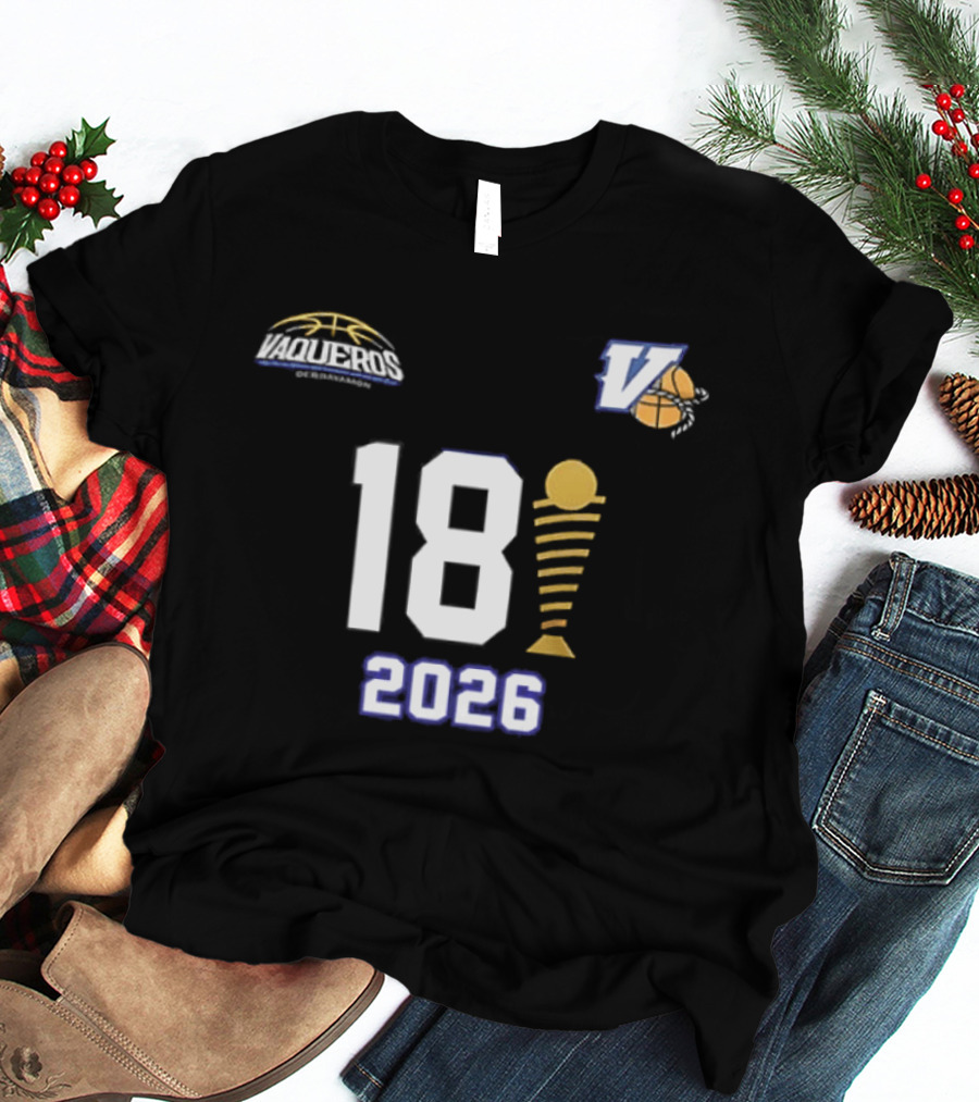 Vaqueros De Bayamon 18th BSN Championship 2026 Victory Celebration T-Shirt