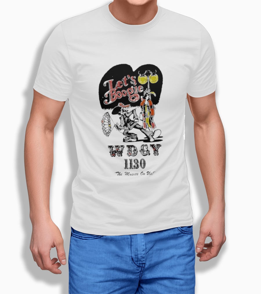 Let's Boogie WDCY 1130 The Music's On Us T-Shirt