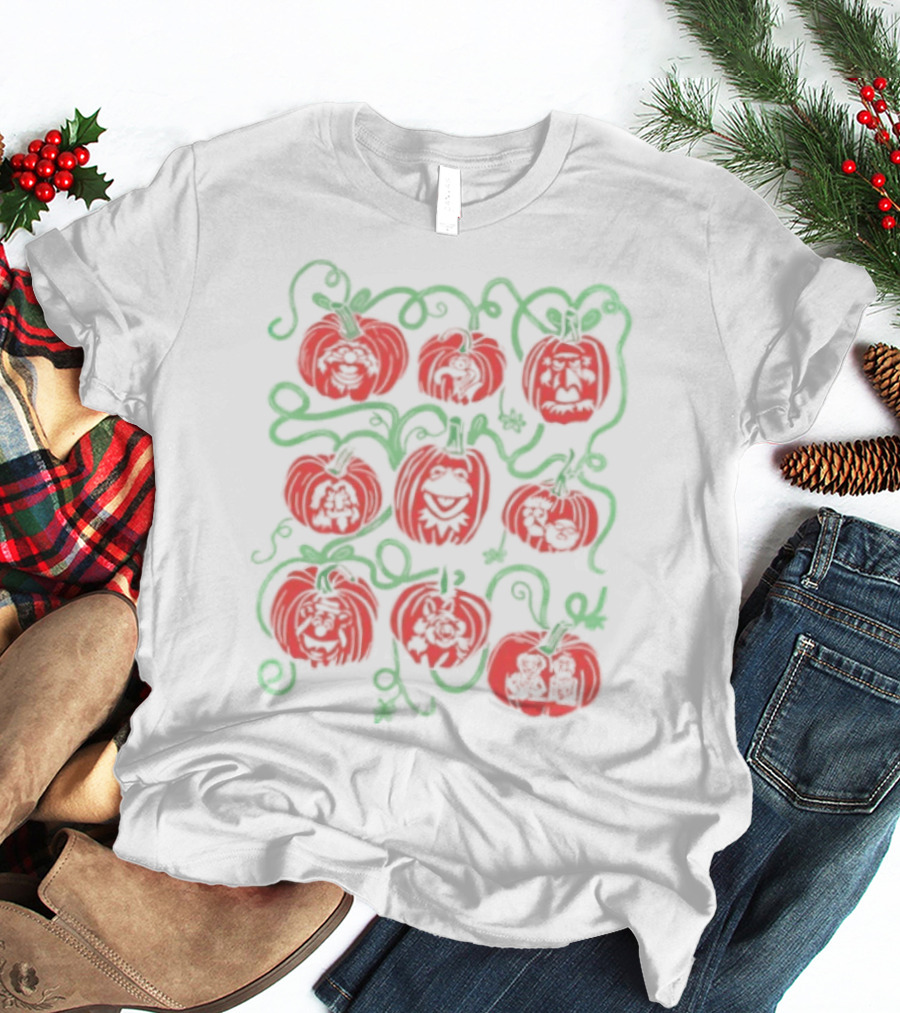 Puppet Pumpkins Muppets Halloween Collage T-Shirt