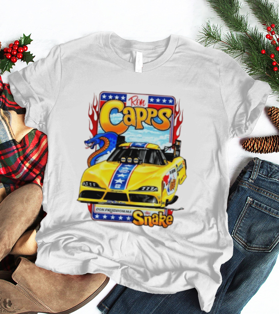 Ron Capps Don Prudhomme The Snake Toyota GR Supra Racing Car T-Shirt