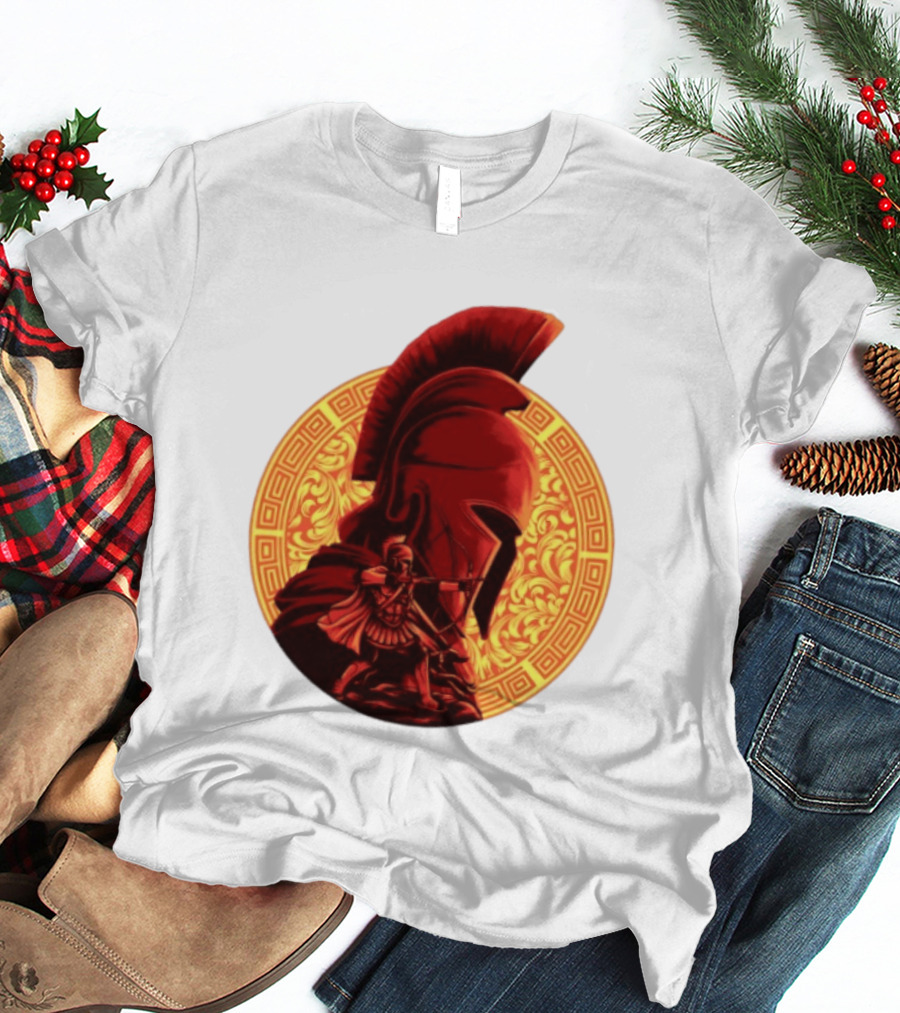 The Odyssey Spartan Warrior Archer Greek Helmet Mythology Heroic T-Shirt