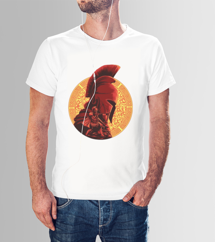 The Odyssey Spartan Warrior Archer Greek Helmet Mythology Heroic T-Shirt