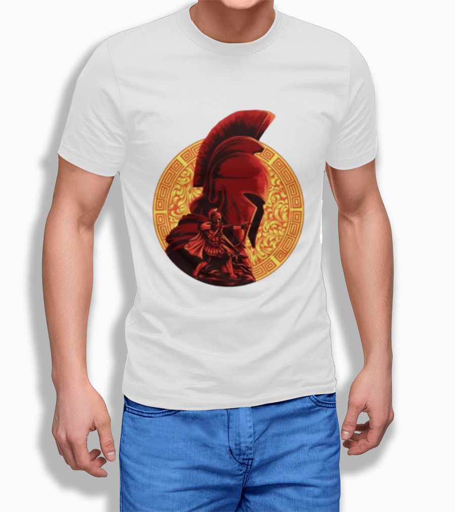 The Odyssey Spartan Warrior Archer Greek Helmet Mythology Heroic T-Shirt