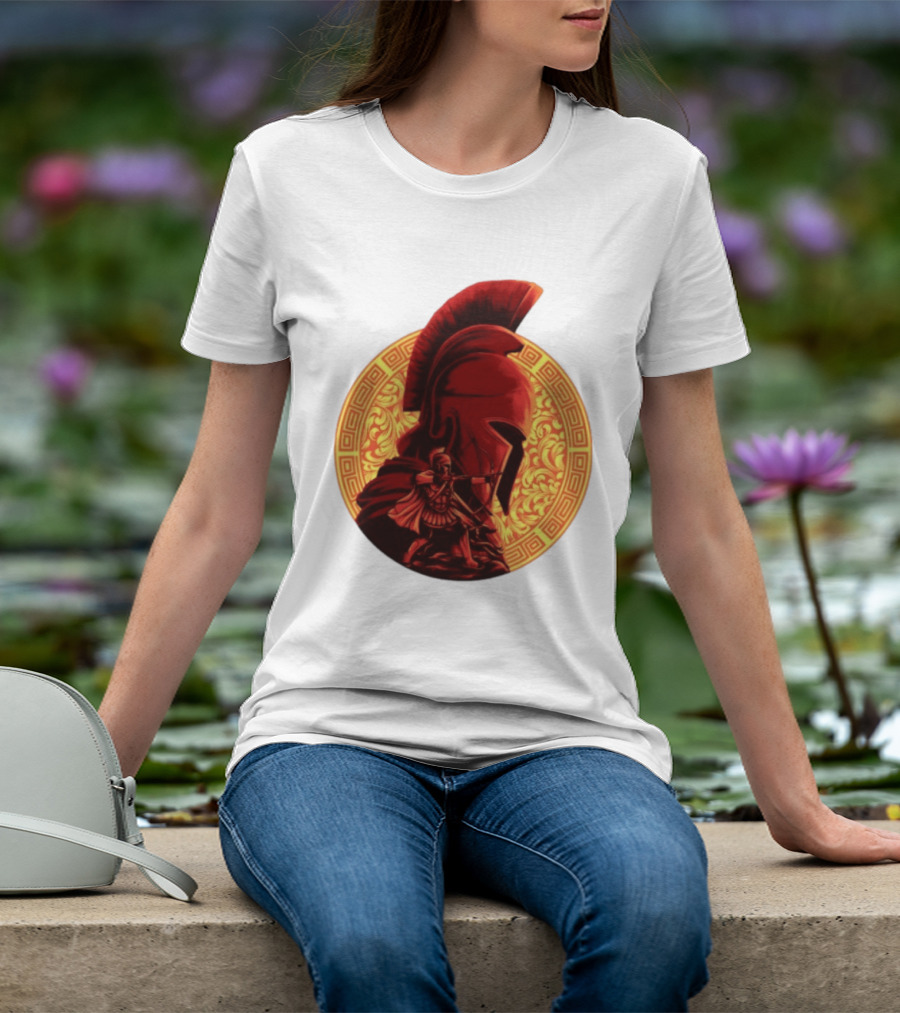 The Odyssey Spartan Warrior Archer Greek Helmet Mythology Heroic T-Shirt