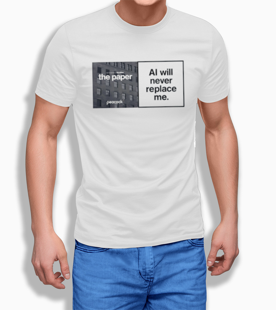 The Paper AI Will Never Replace Me T-Shirt