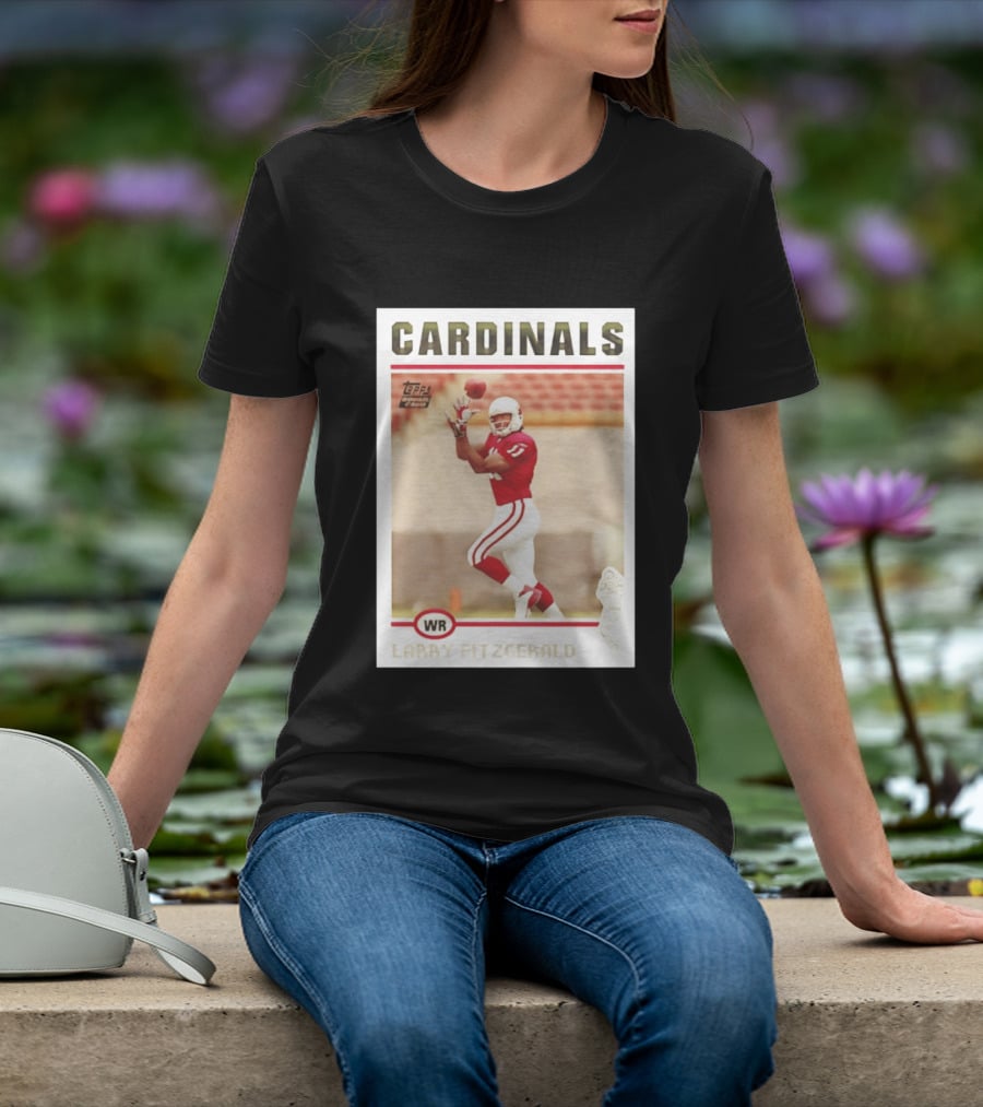 CARDINALS Larry Fitzgerald WR Topps Rookie Card T-Shirt