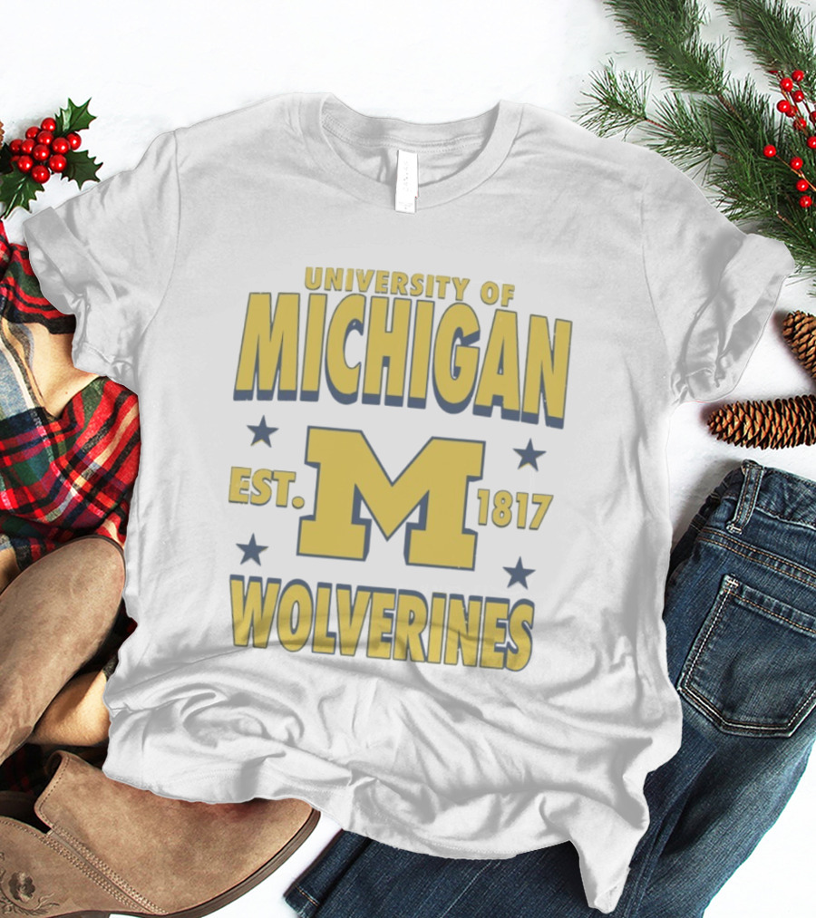 University Of Michigan Wolverines Est 1817 M T-Shirt