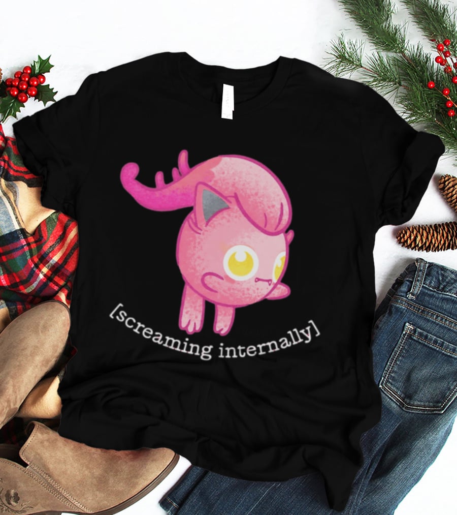 Jigglypuff Screaming Internally Pokemon Cute Expression T-Shirt