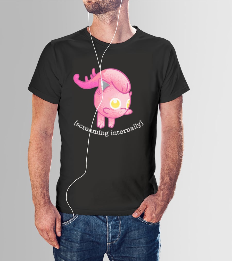 Jigglypuff Screaming Internally Pokemon Cute Expression T-Shirt