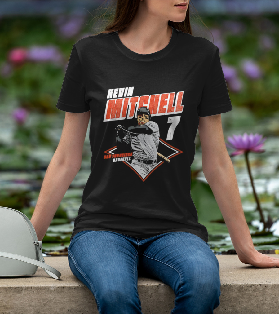 Kevin Mitchell 7 San Francisco Giants Baseball Diamond T-Shirt