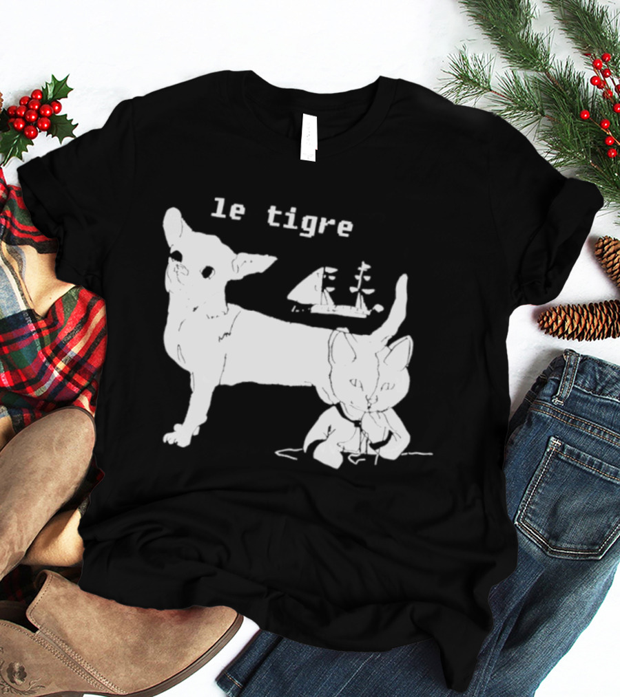 Le Tigre Chihuahua Cat Ship Kathleen Hanna T-Shirt