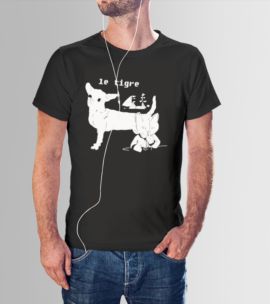 Le Tigre Chihuahua Cat Ship Kathleen Hanna T-Shirt