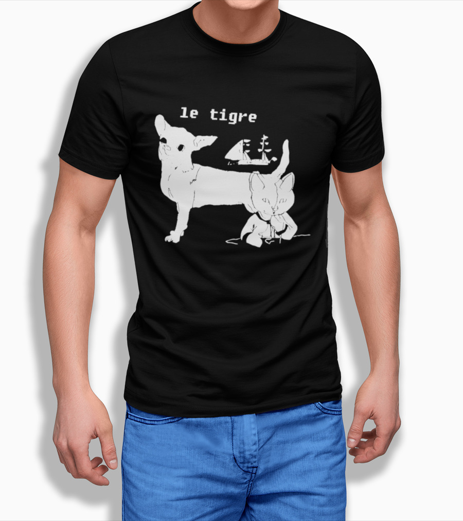 Le Tigre Chihuahua Cat Ship Kathleen Hanna T-Shirt
