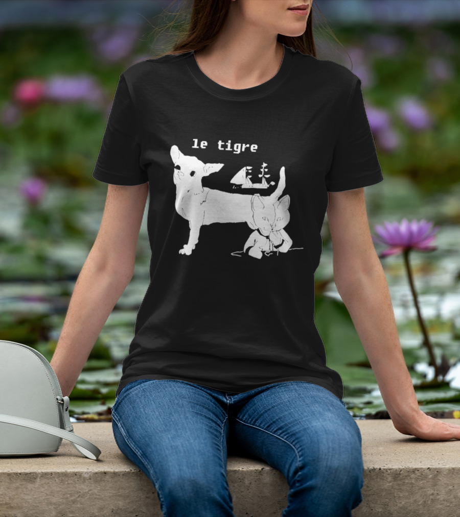 Le Tigre Chihuahua Cat Ship Kathleen Hanna T-Shirt