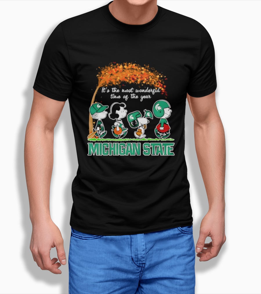 Michigan State Peanuts It's The Most Wonderful Time Of The Year Halloween 2026 T-Shirt