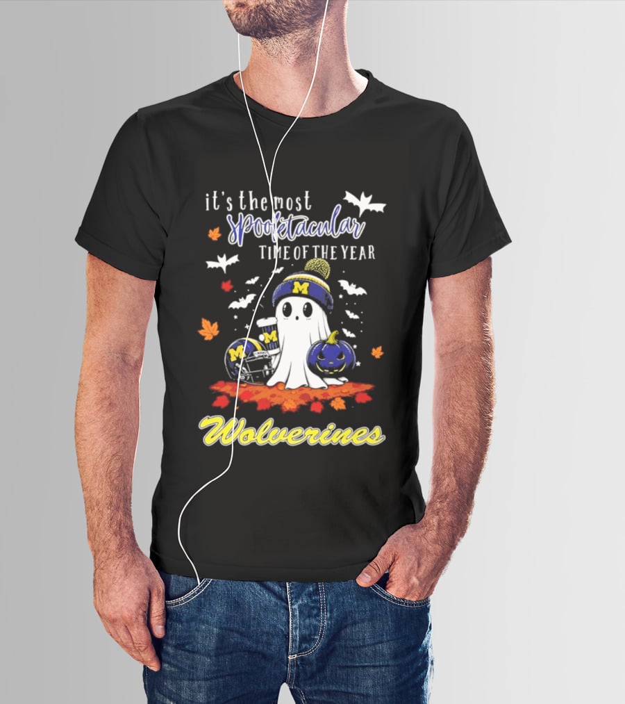 Michigan Wolverines Spooktacular Halloween Ghost Fest 2026 It's The Most Wonderful Time Of The Year T-Shirt
