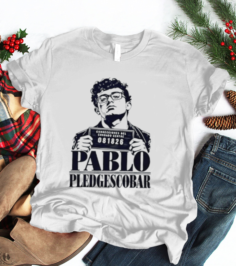 Agostino Abbatiello Pablo Pledgescobar Shot 081326 White Out T-Shirt