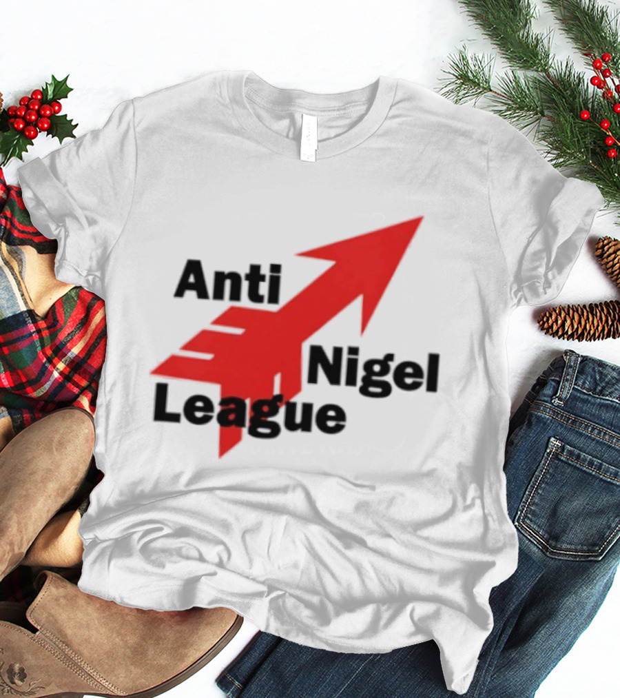 Anti Nigel League Arrow Text Gildan T-Shirt