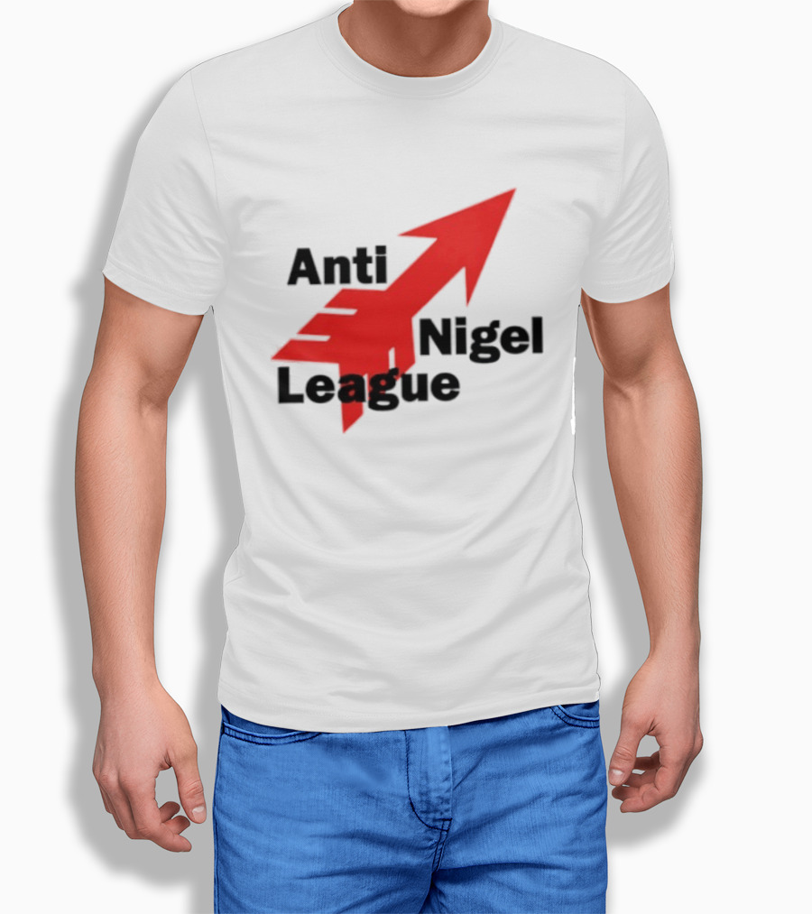 Anti Nigel League Arrow Text Gildan T-Shirt
