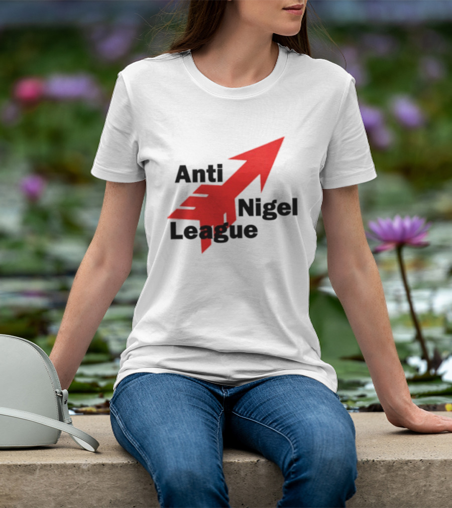Anti Nigel League Arrow Text Gildan T-Shirt