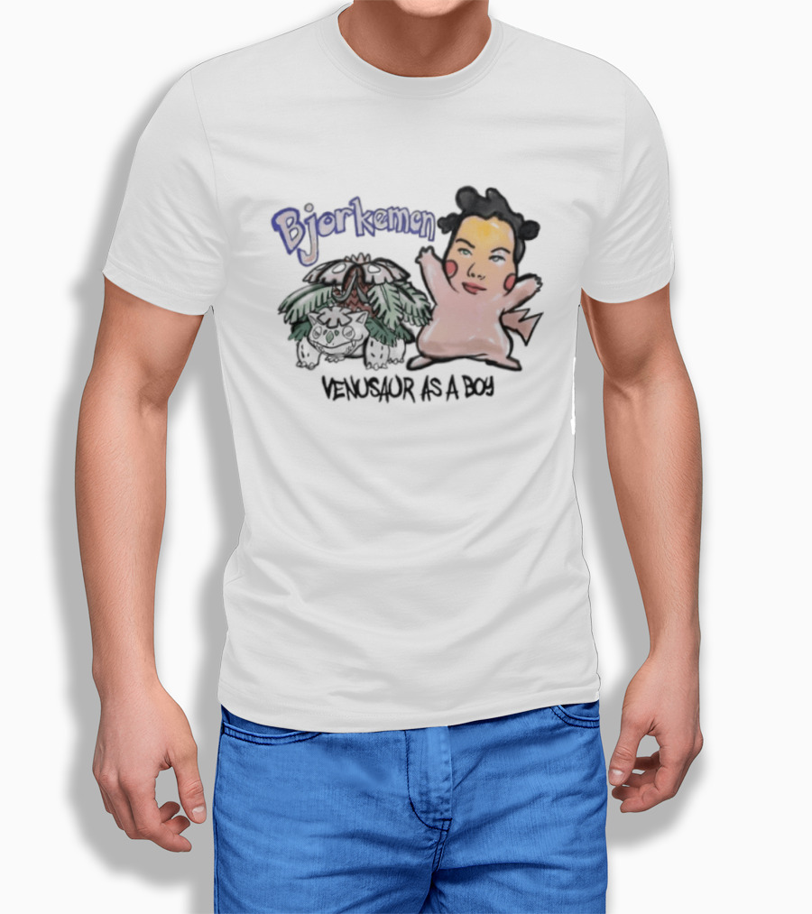 Bjorkemon Venusaur As A Boy Bootleg Bjork Pokemon T-Shirt
