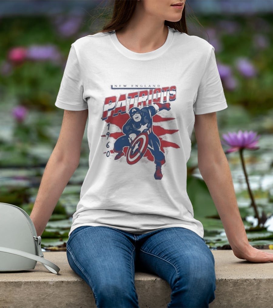 New England Patriots Captain America 2026 T-Shirt