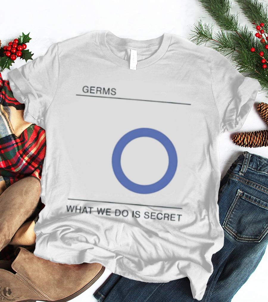 Germs What We Do Is Secret Punk Rock Blue Circle Icon Darby Crash T-Shirt