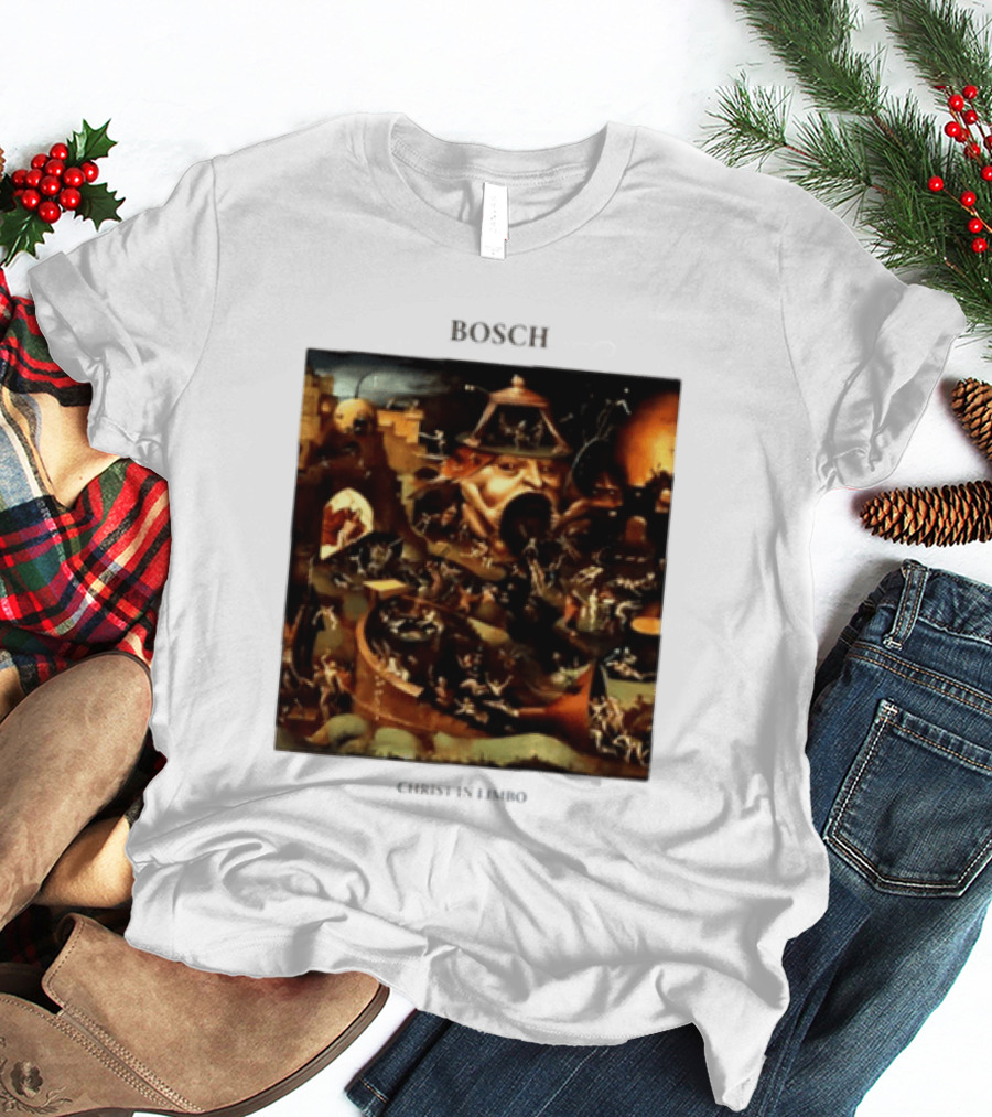 Hieronymus Bosch Christ In Limbo Medieval Painting Print T-Shirt