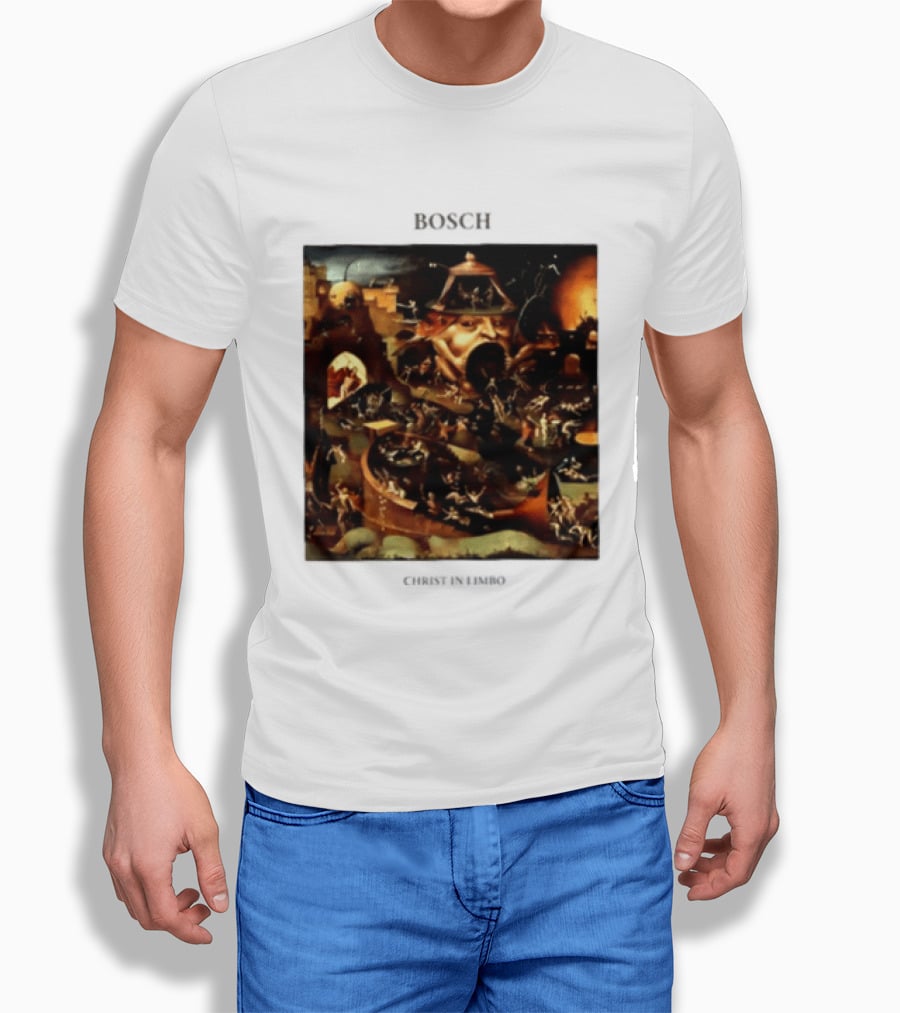 Hieronymus Bosch Christ In Limbo Medieval Painting Print T-Shirt