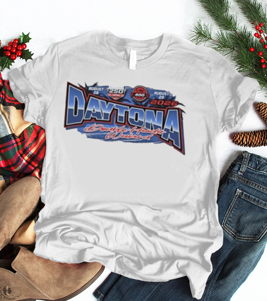 August 28 29 2026 Daytona Double Header Weekend Winn Dixie 250 And Coke 400 Racing Event T-Shirt