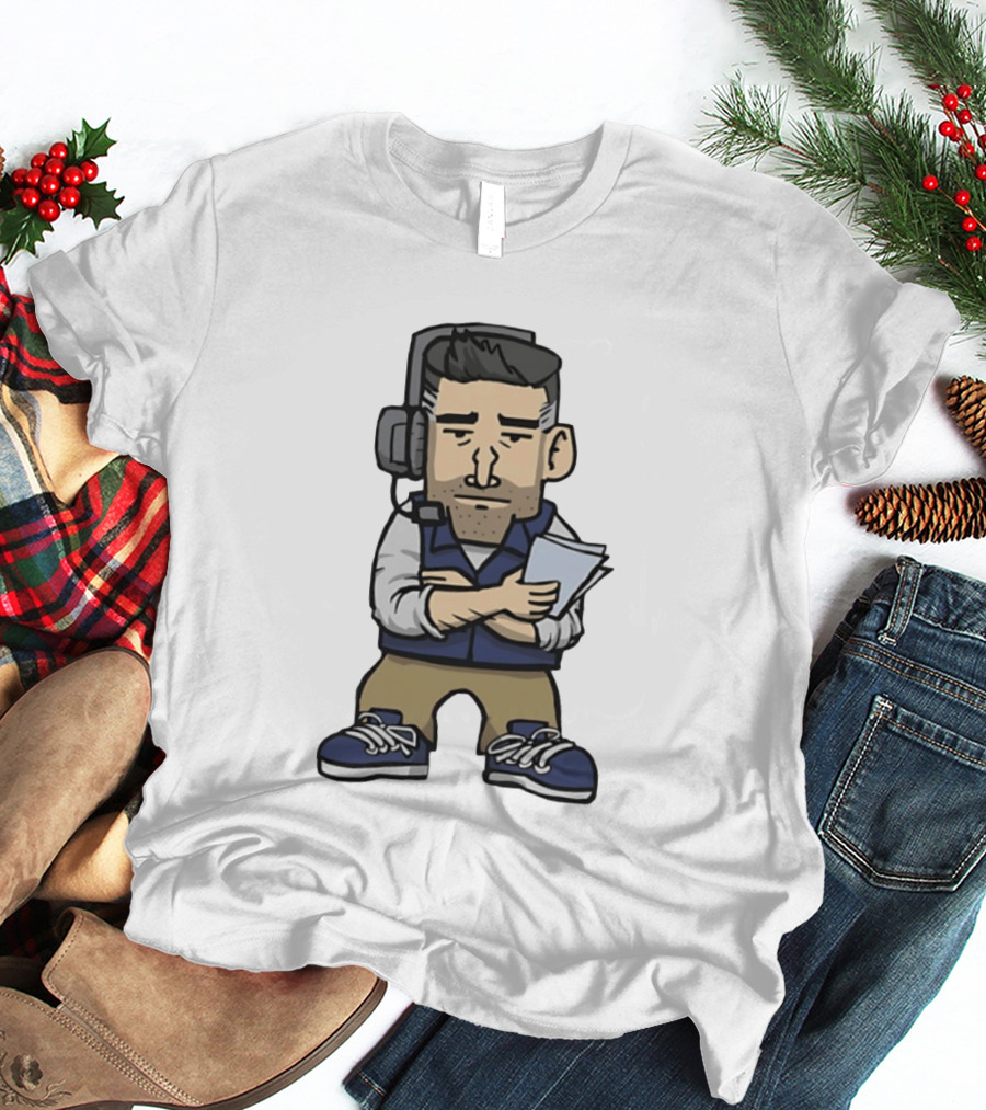 New England Patriots Mini Vrabel Mike Vrabel Football Coach Caricature T-Shirt