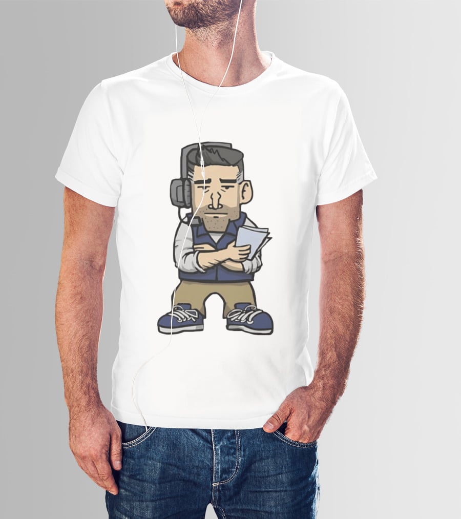 New England Patriots Mini Vrabel Mike Vrabel Football Coach Caricature T-Shirt