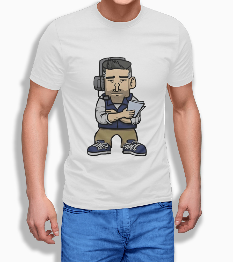 New England Patriots Mini Vrabel Mike Vrabel Football Coach Caricature T-Shirt