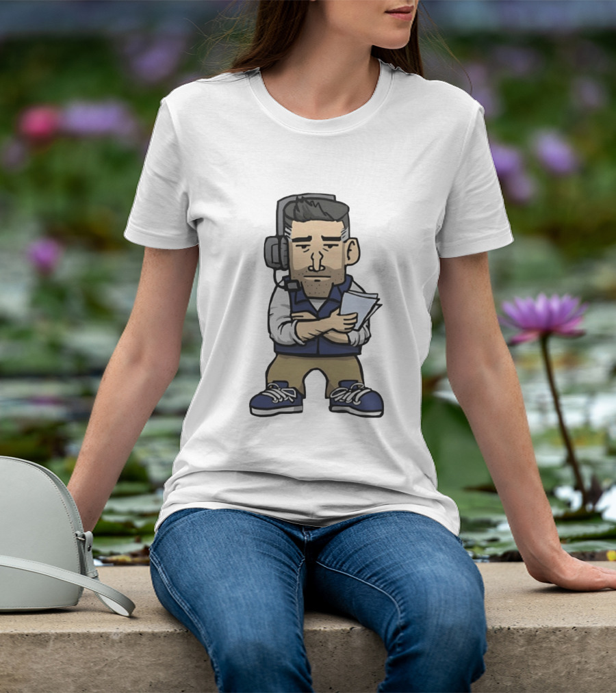 New England Patriots Mini Vrabel Mike Vrabel Football Coach Caricature T-Shirt