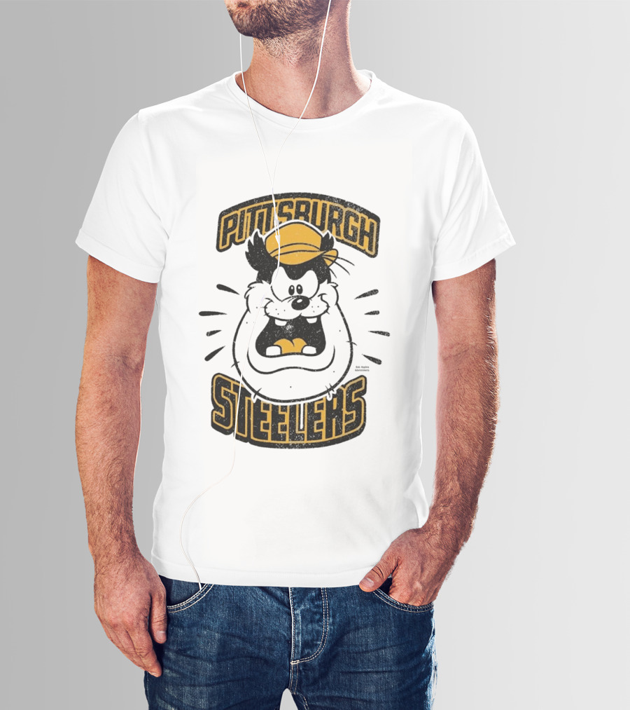 Pittsburgh Steelers Pete Character Yellow Hat T-Shirt