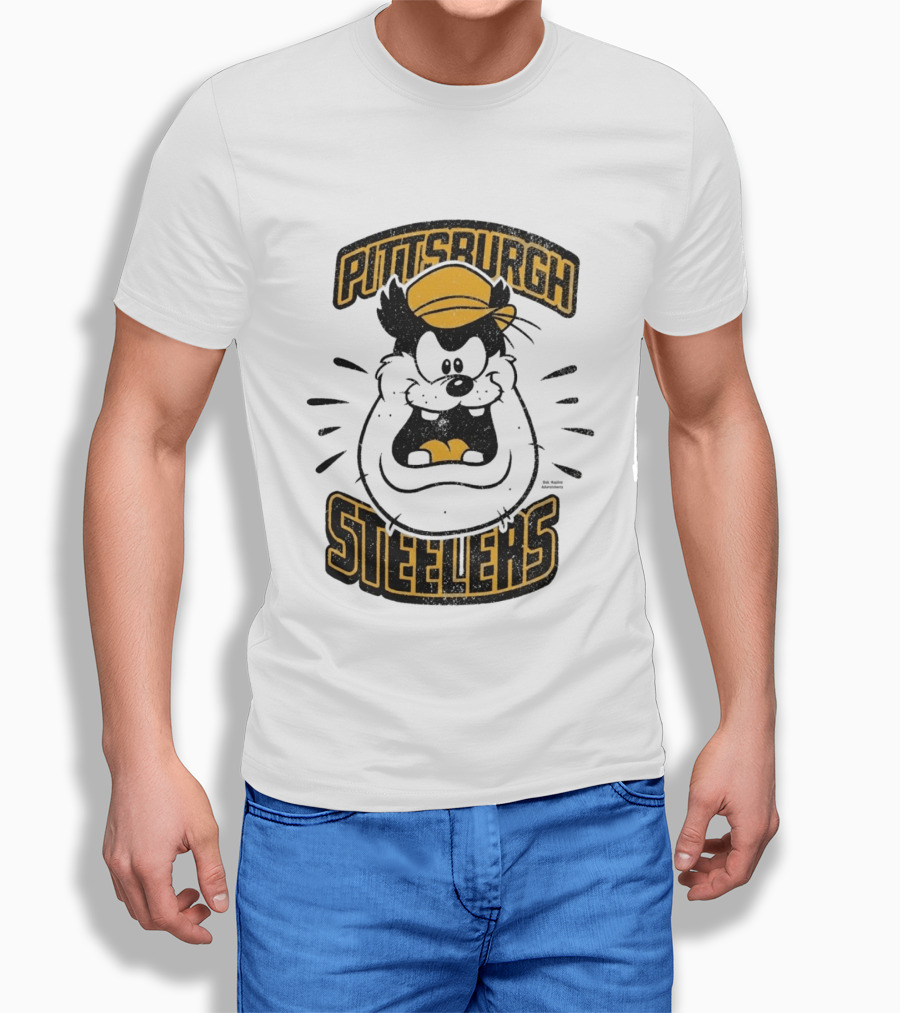 Pittsburgh Steelers Pete Character Yellow Hat T-Shirt
