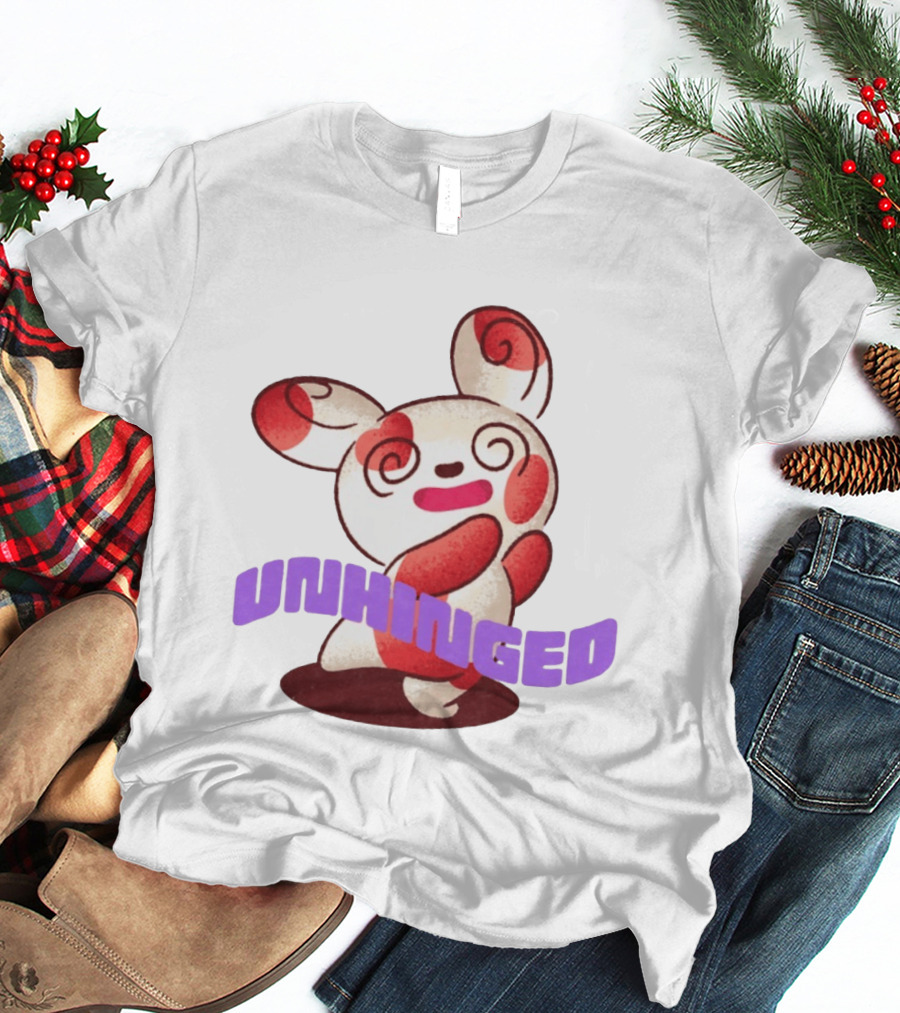 Spinda Unhinged Bunny Rabbit Cartoon Spiral Eyes T-Shirt