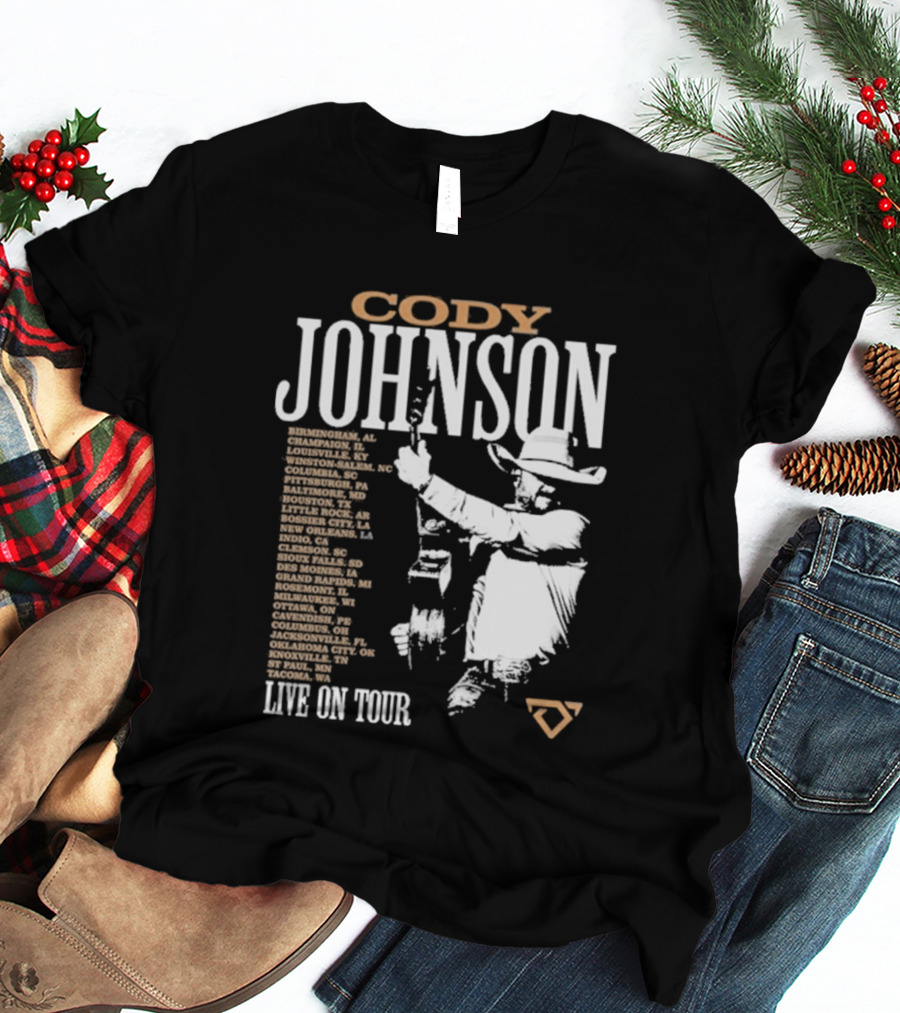 Cody Johnson 2026 Tour Live On Tour Dates And Cities With Cowboy T-Shirt