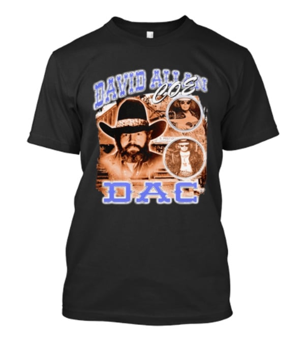 David Allan Coe DAC Cowboy Hat Sunglasses Collage T-Shirt
