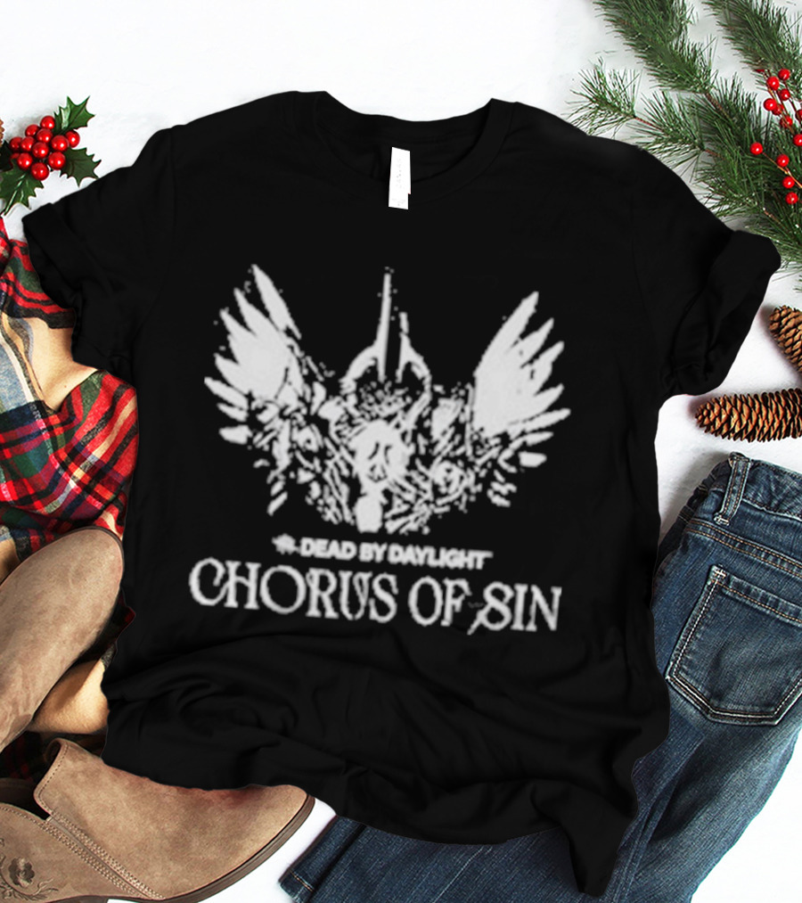 Dead By Daylight Chorus Of Sin Winged Skull T-Shirt