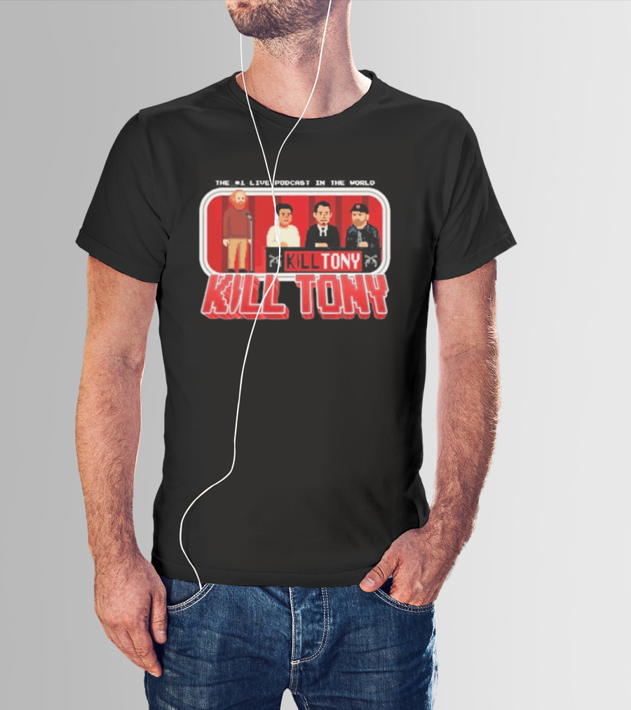 Kill Tony Podcast 8 Bit Pixel Art Comedy Panel T-Shirt