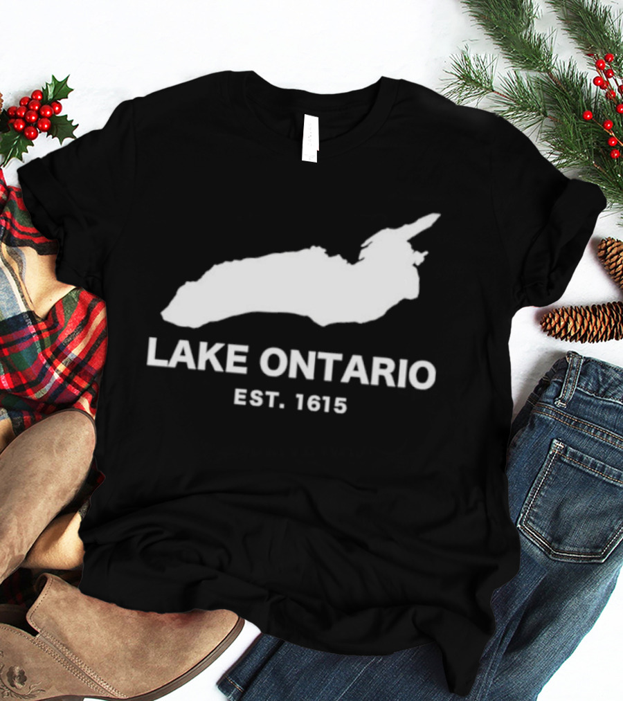 Lake Ontario Est 1615 Historical Map T-Shirt
