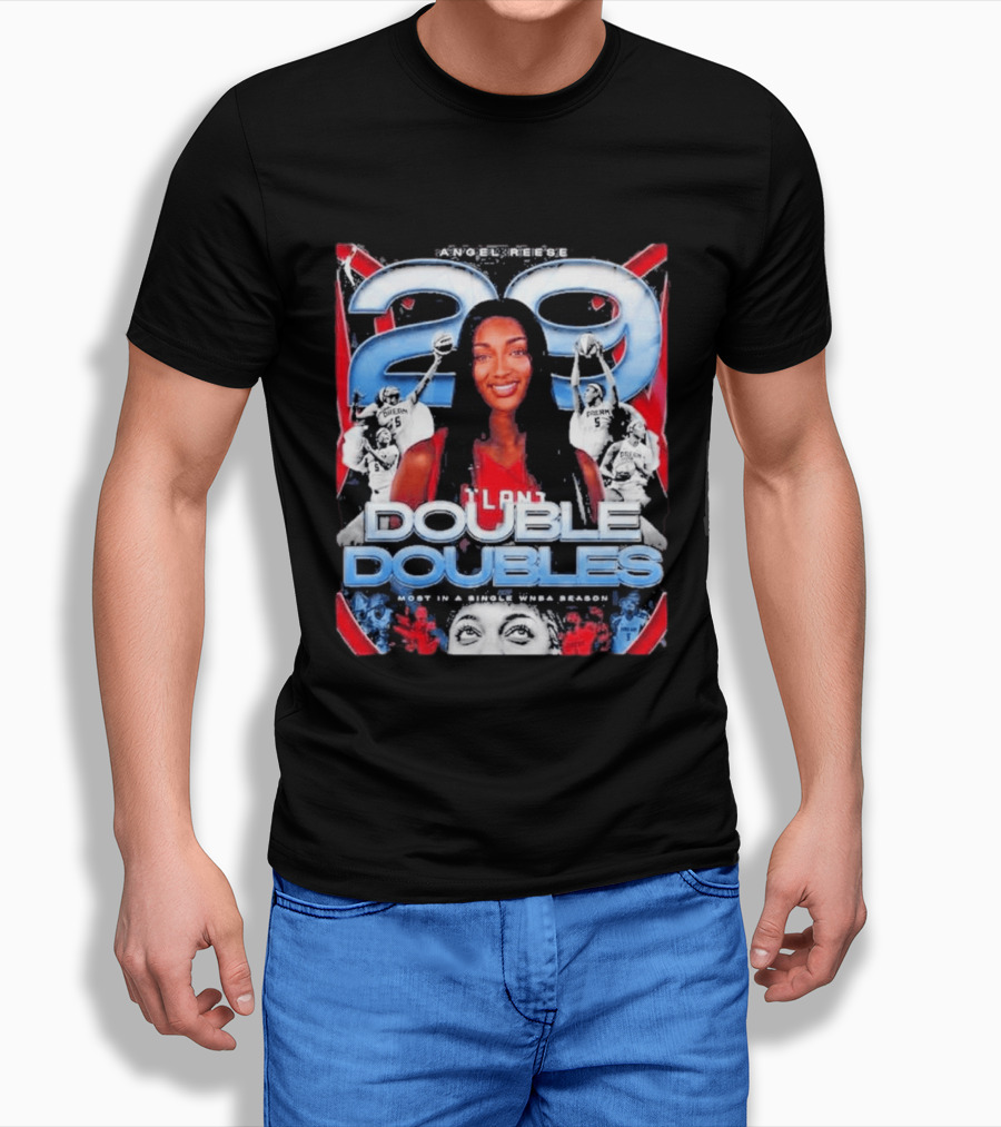 Angel Reese 29 Atlanta Dream Double Doubles Most In A Single WNBA Season T-Shirt