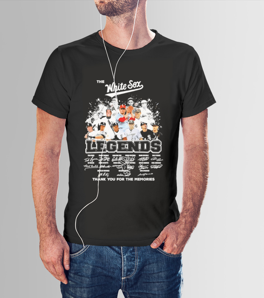 The White Sox Legends Thank You For The Memories Team Signatures T-Shirt